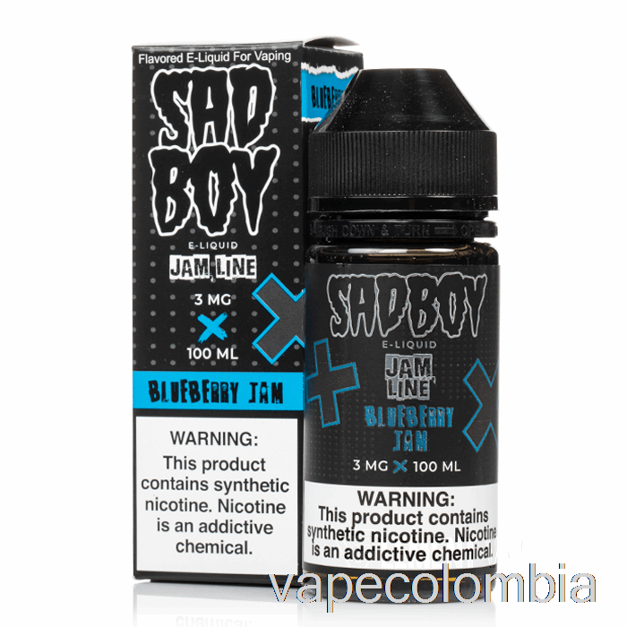 Mermelada De Arándanos Vape Recargable - Sadboy - 100ml 0mg